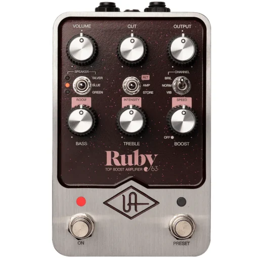 Pédale d'émulation d'ampli UAFX Ruby '63 Top Boost avec Bluetooth